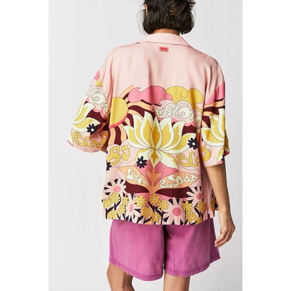 Free People x Scotch & Soda Camp Place Printed Shirt - Picture 3 of 7